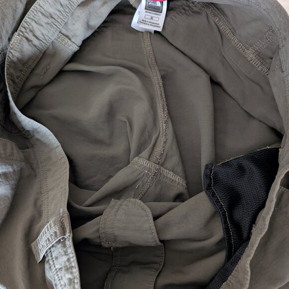 THE NORTH FACE Shorts Men's Green 40 (39) Cargo Zip Pockets Logo Hiking Casual - Picture 6 of 16